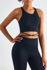 Crisscross Tied Sports Bra - Shah S. Sahota